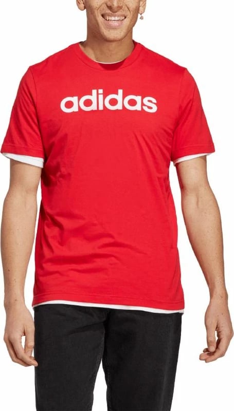Maicë adidas për meshkuj, e kuqe
