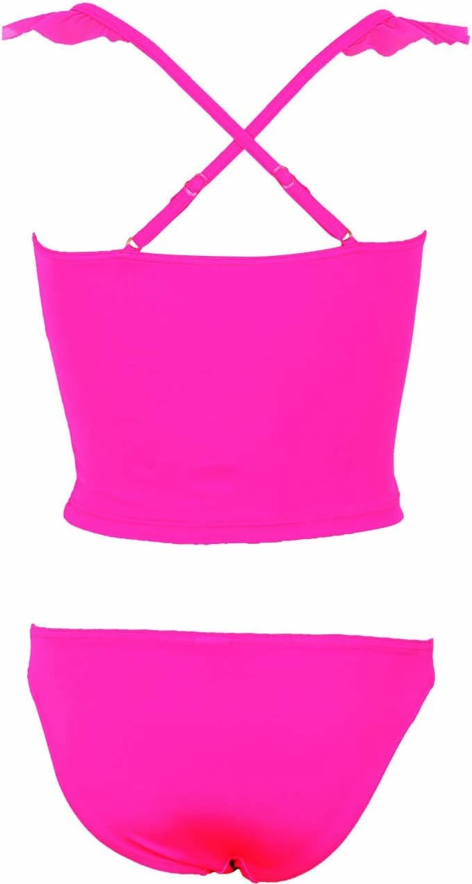 Set bikini dy pjesësh, Jumeon, Betsy, ngjyrë rozë neon