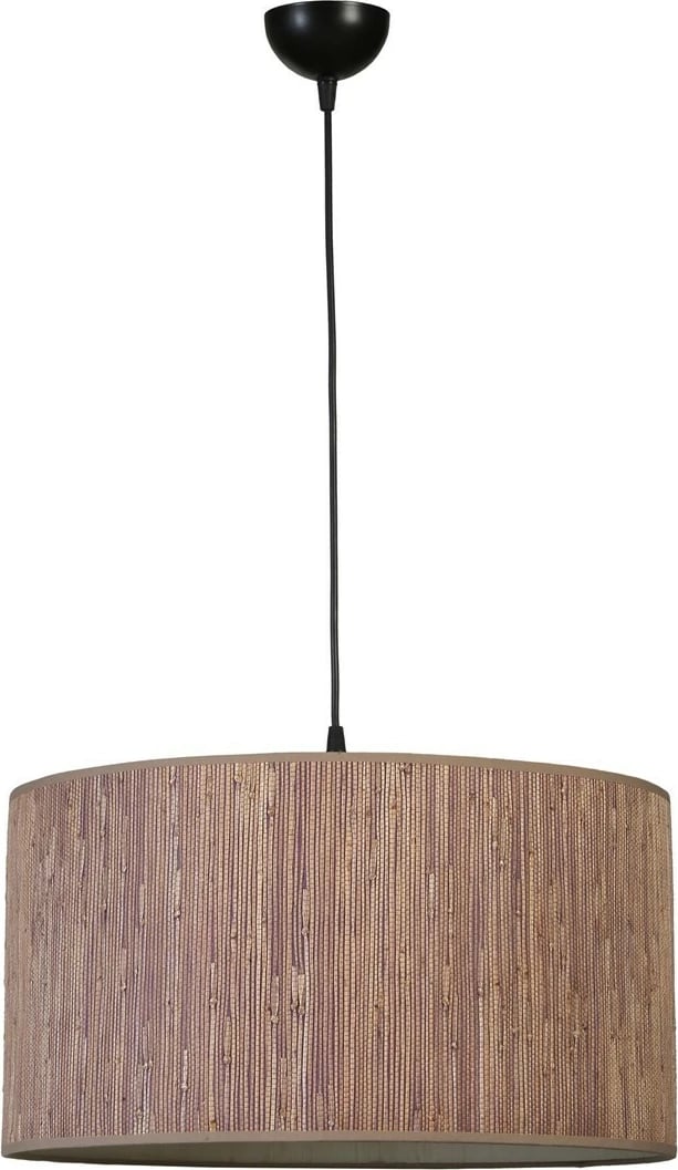 Llambë tavani Opviq, bambu, abajur i vetëm, ngjyrë kafe dhe e zezë