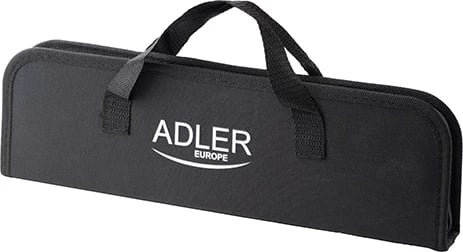Set vegla grilli, Adler AD 6730, çelik inox 420 me doreza 410, 3 pjesë me etui, argjendtë