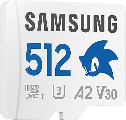 Kartelë memorie Samsung PRO Plus Sonic 512GB microSD, me adapter SD, Bardhë