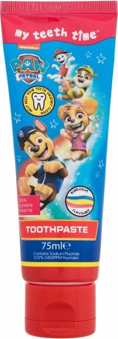 Pasta për dhëmbë për fëmijë Nickelodeon Paw Patrol Bubblegum 75ml