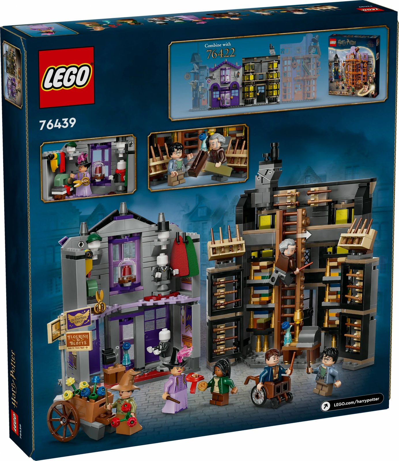 Set ndërtimi LEGO Ollivanders™ & Madam Malkin's Robes, 744 copë, shumëngjyrësh