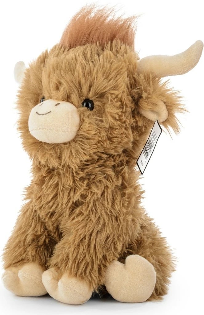 Lodër pelushi lopë Daffi Highland M-636, 30 cm, Bezhe/Kafe