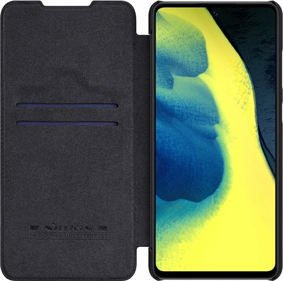 Mbështjellës Nillkin Qin për Samsung Galaxy A72 4G, lëkurë, i zi Mbështjellës Nillkin Qin për Samsung Galaxy A72 4G, lëkurë, i zi