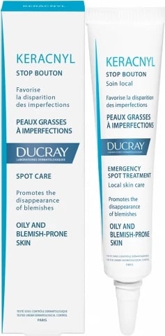 Trajtim lokal kundër pikave të zeza Ducray Keracnyl Stop Blackheads 10ml