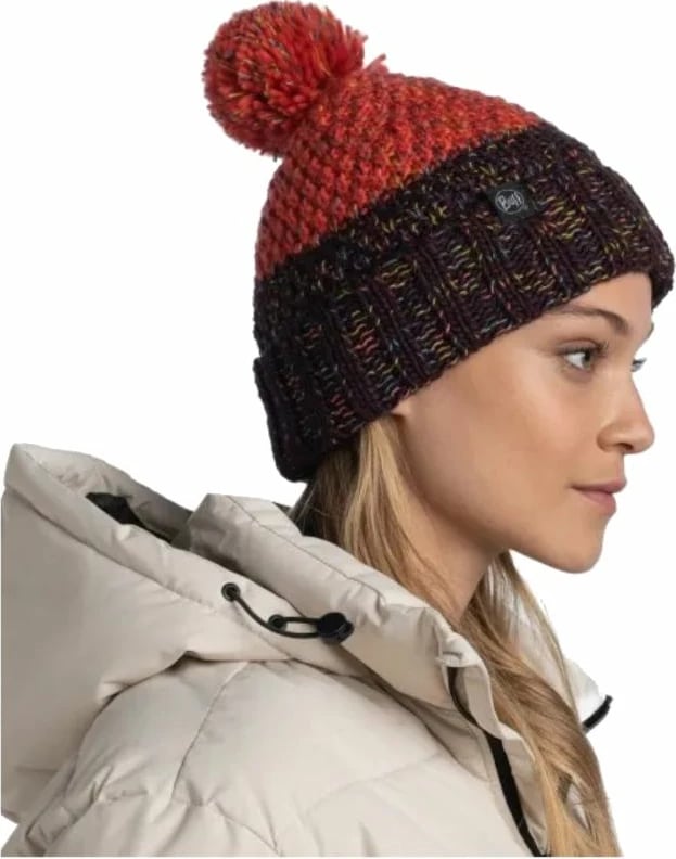 Kapelë Buff Janna, e përshtatshme për meshkuj dhe femra, ngjyrë të kuqe