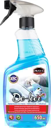 Praxis Sprej për shkrirjen e akullit ne xhama De-Icer