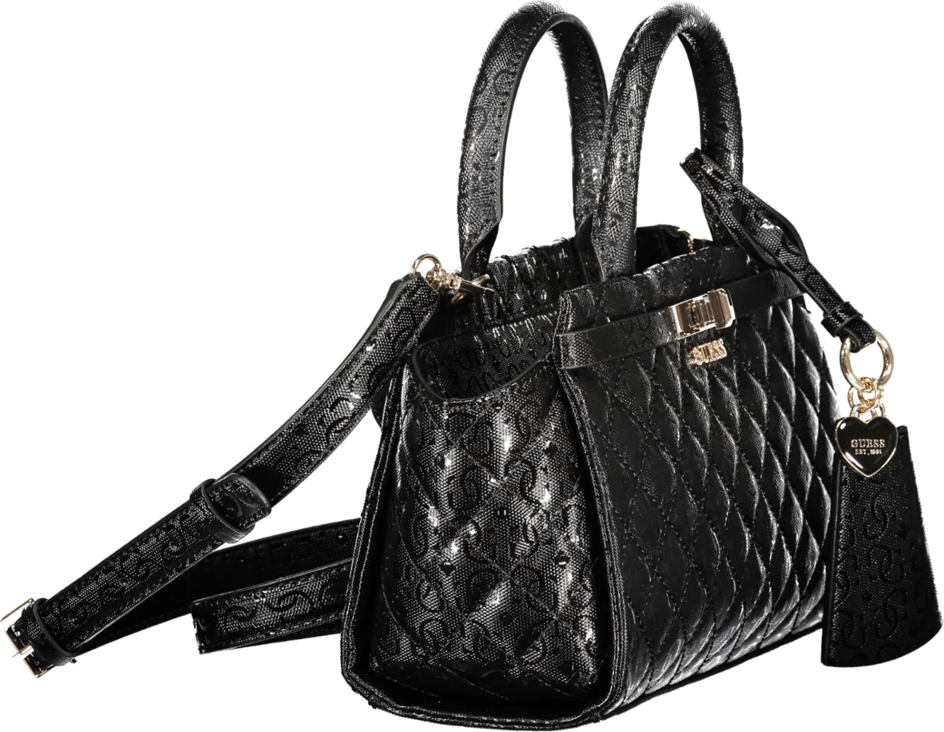 Çantë GUESS JEANS IDRA femra, e zezë