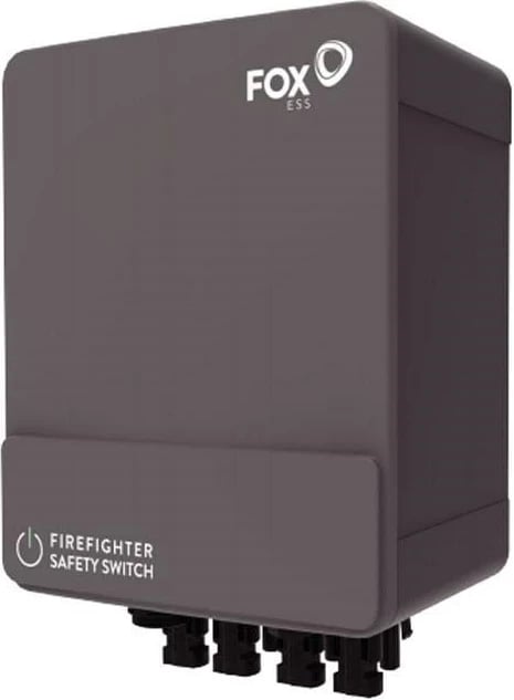 Çelës shkëputës DC FOX ESS FOX-S-BOX për sisteme fotovoltaike, 2 MPPT, IP66, motorik, auto-shkëputje 70°C, gri