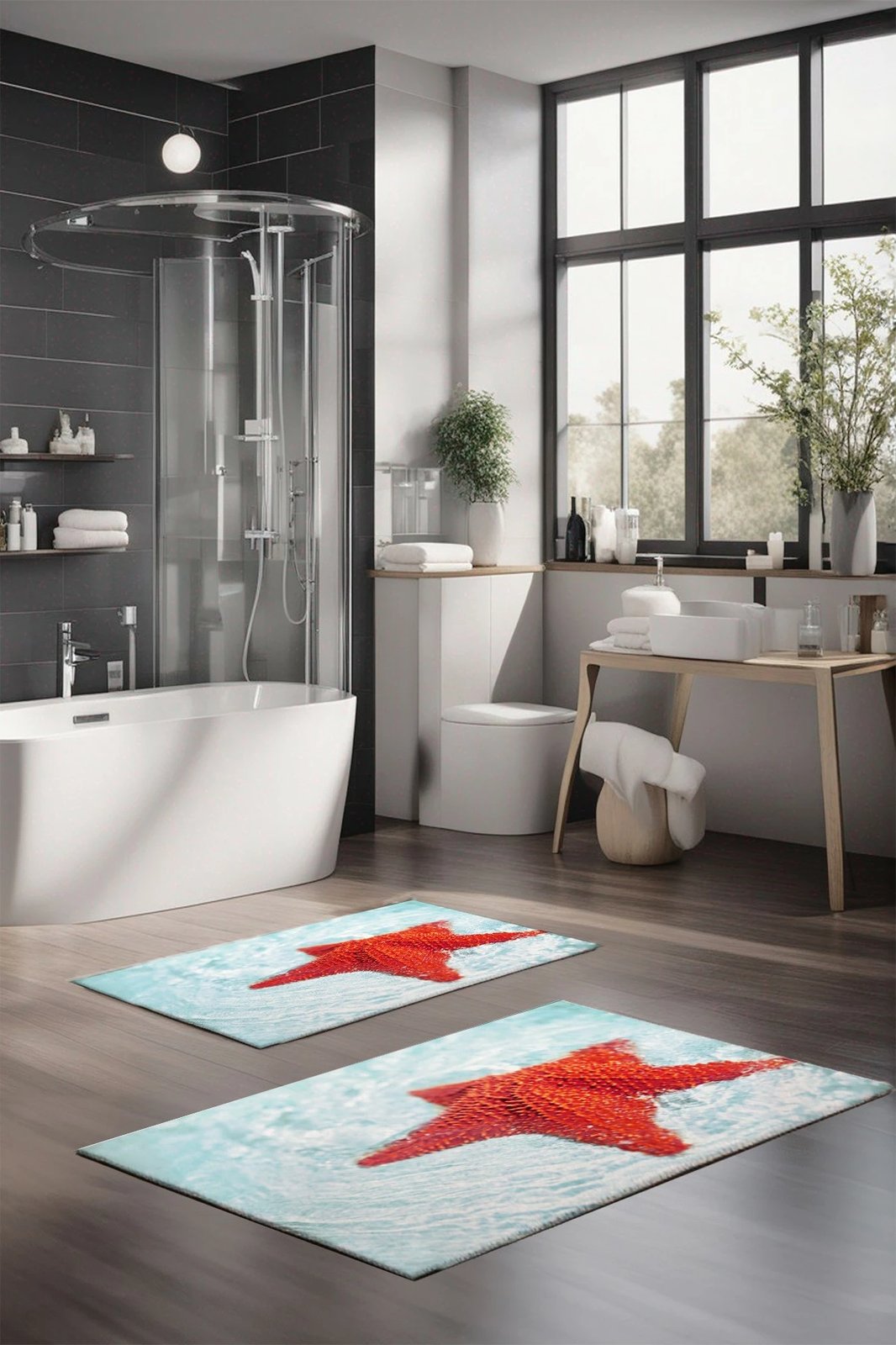 Set tapetash për banjo, shumëngjyrëshe, Mijolnir, CT-5189, 2 copë