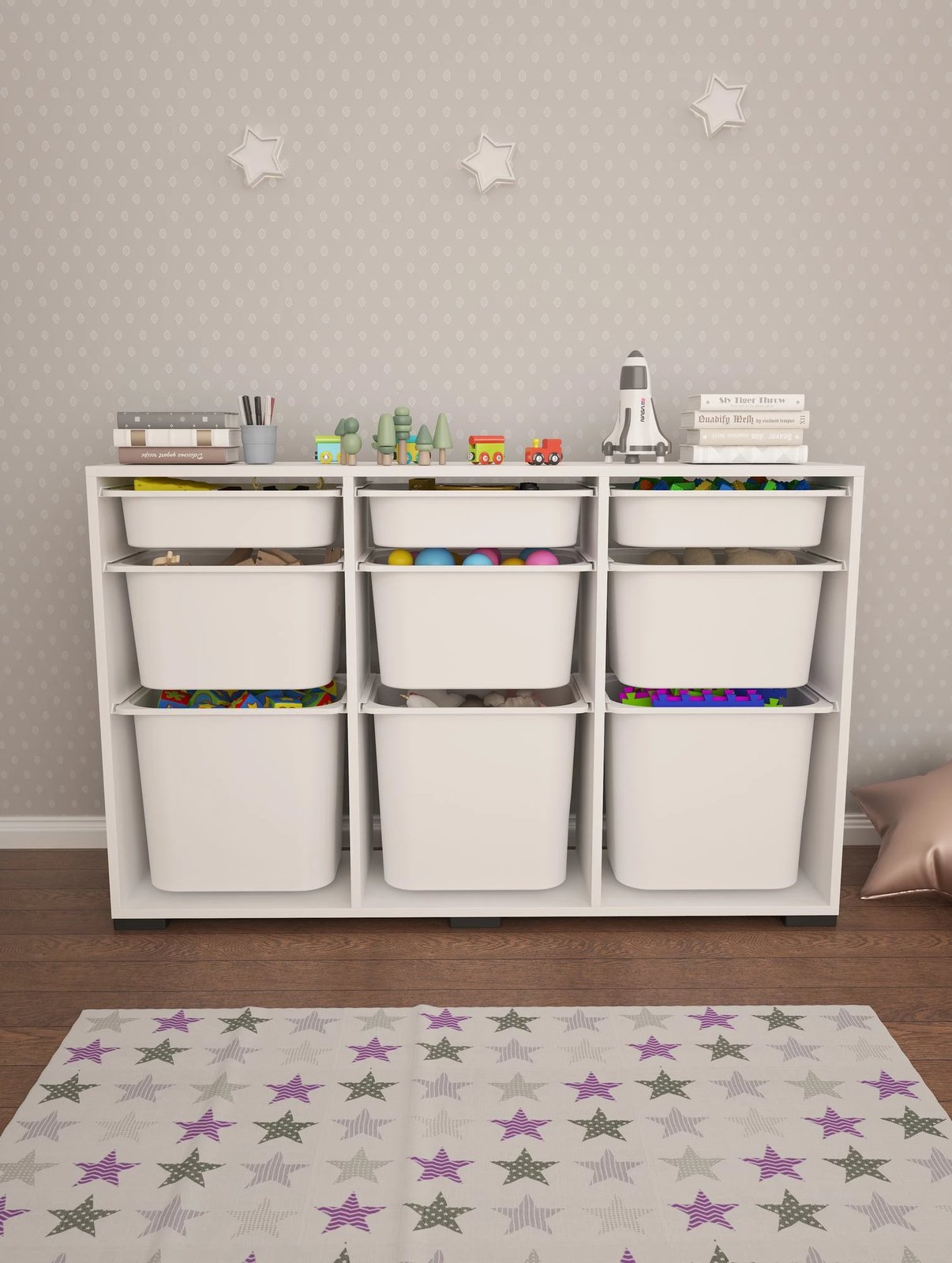 Dollap multifunksional Hanah Home, Bofi, i bardhë