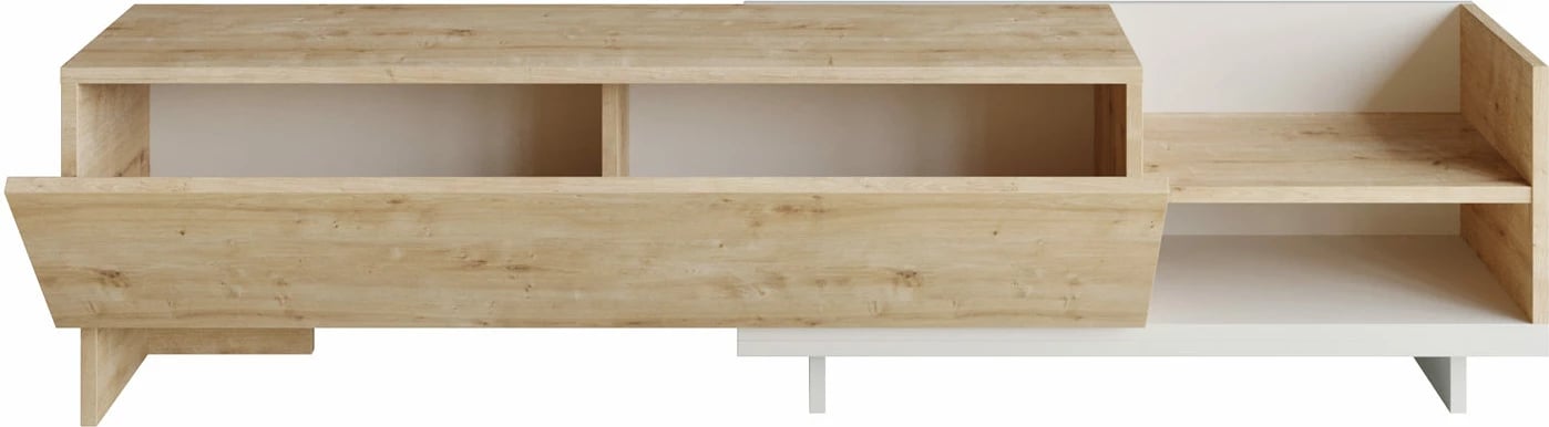 Komodë për TV Skye Decor, Parion, e bardhë dhe safir