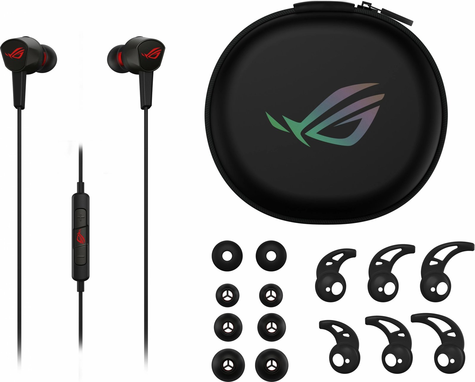 Kufje gaming ASUS ROG Cetra Core II, in-ear, me kabllo, 3.5 mm, të zeza