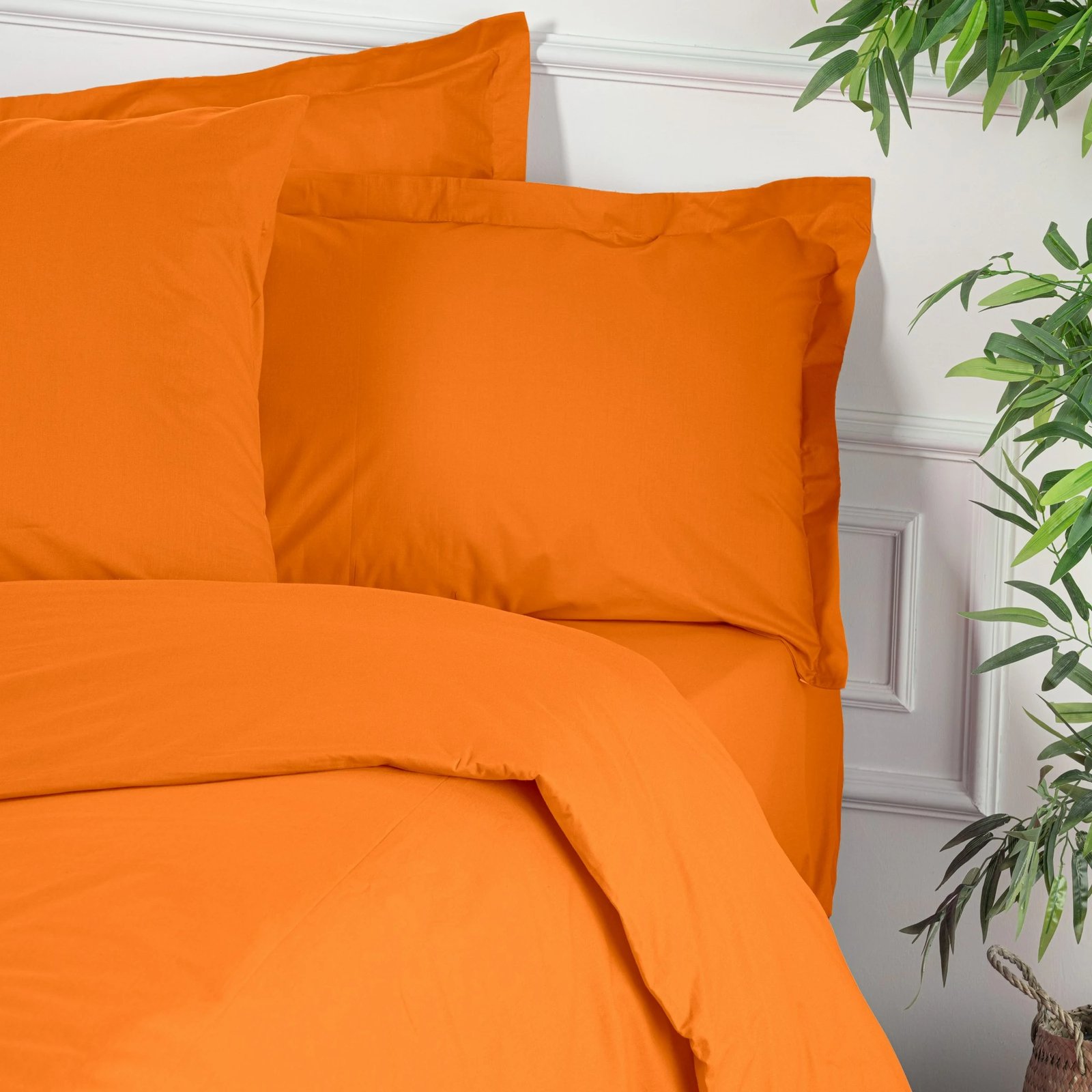 Mbulesë për jorgan Super King, ranforce, ngjyrë portokalli, L'essentiel, 260x220cm Mbulesë për jorgan Super King, ranforce, ngjyrë portokalli, L'essentiel, 260x220cm