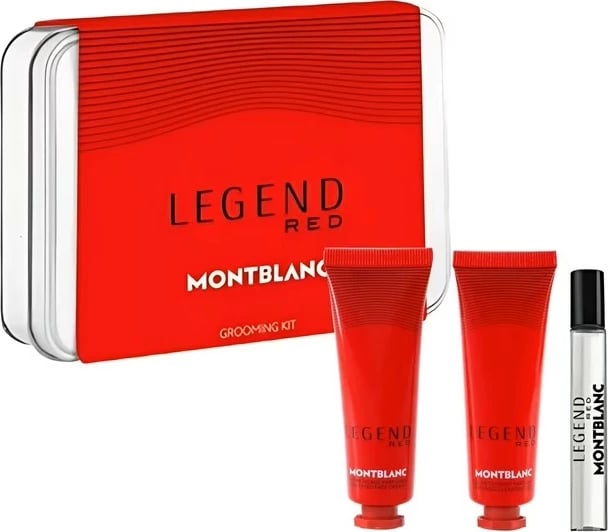 Set miniature për meshkuj Mont Blanc Legend Red Eau de Parfum 7.5ml + krem fytyre 30ml + xhel pastrues 30ml