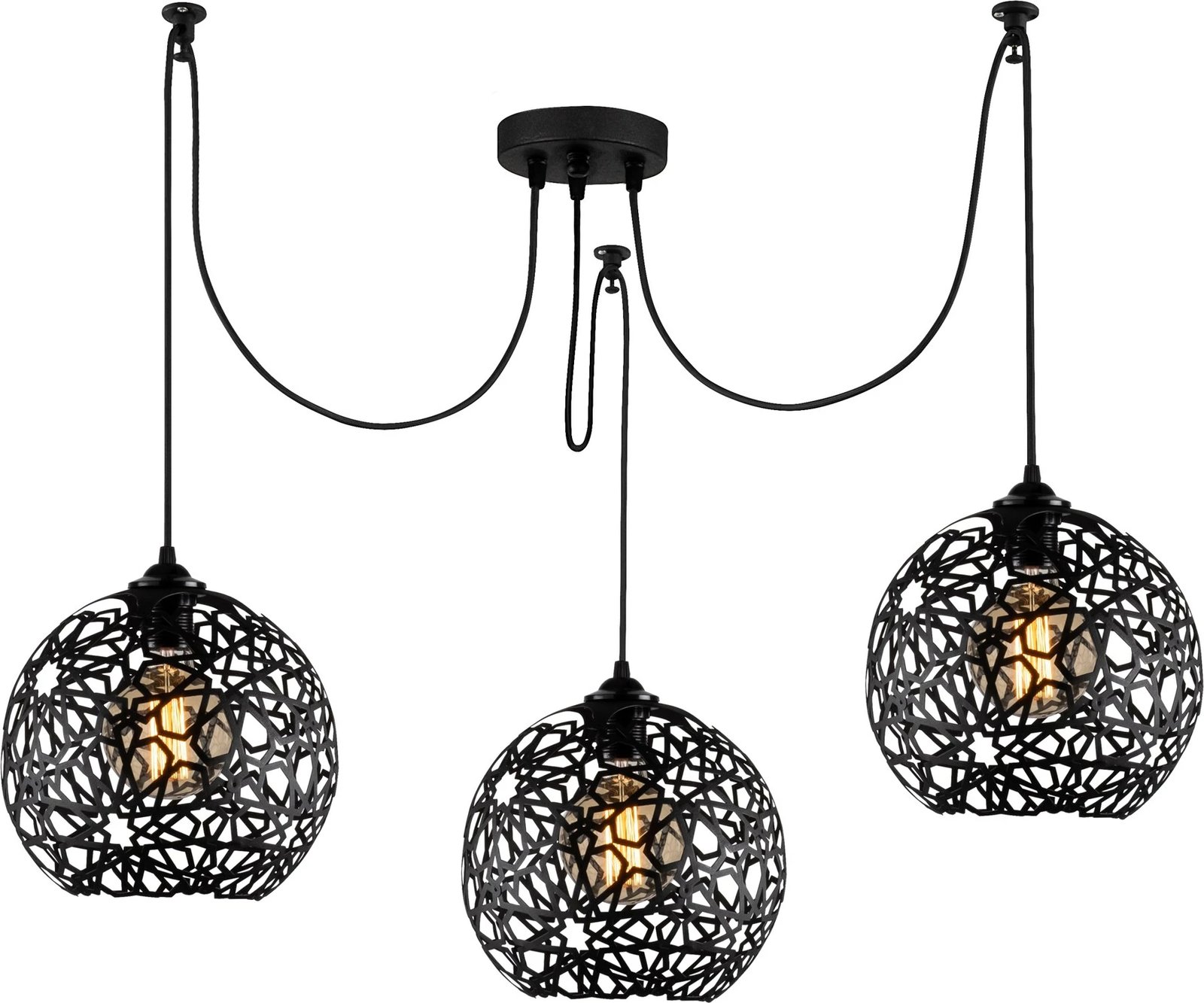 Llambë tavani Opviq Fellini MR-897, ngjyrë e zezë