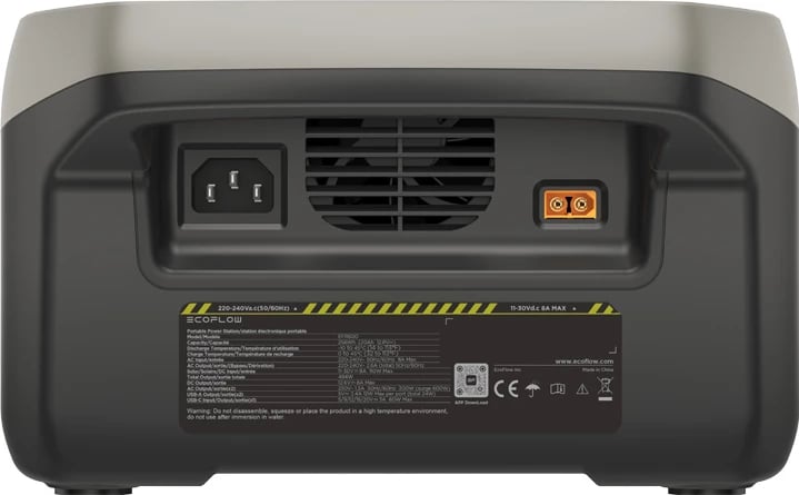 Stacion portativ energjie EcoFlow RIVER 2, 256 Wh, prizë zvicerane, i zi