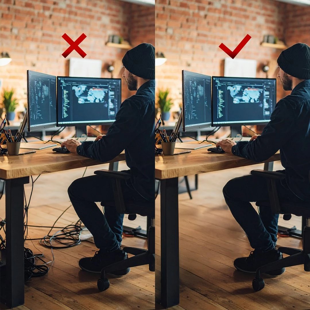 Organizues kabllosh nën-tavolinë Maclean MC-107 B, çelik, i zi