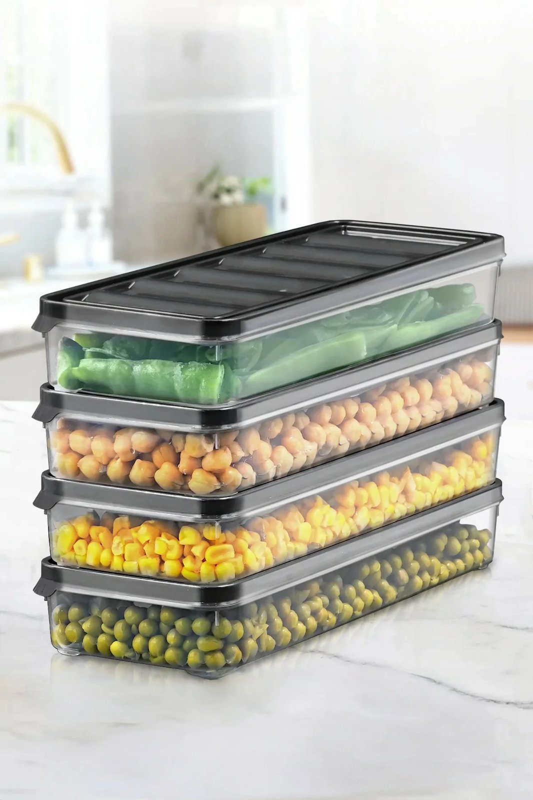 Set kuti plastike për organizim (4 copë), Hermia Concept, MCH10369