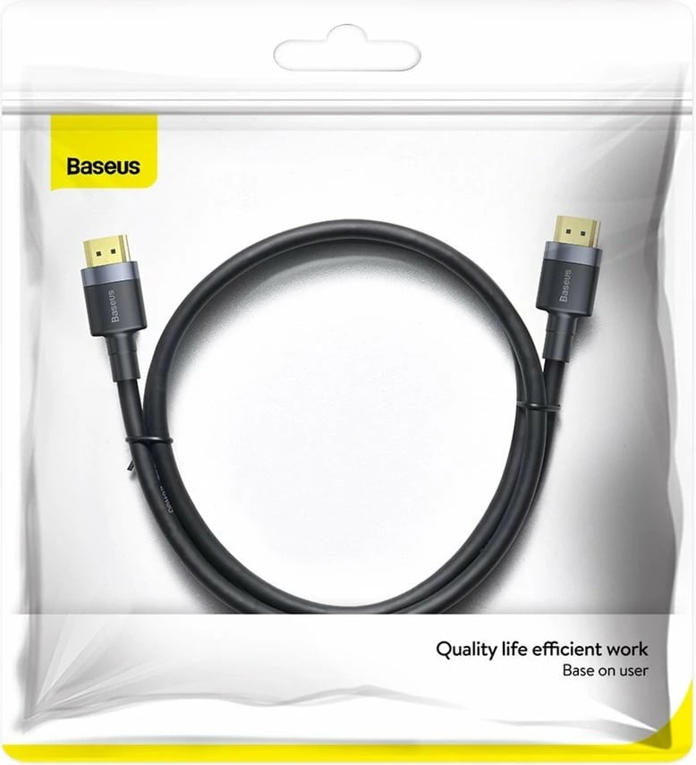Kabllo HDMI Baseus Cafule CADKLF-F01, 2m, 4K 60Hz, e zezë