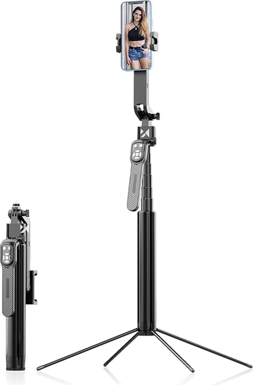 Selfie stick me tripod Wozinsky WST-360YS, AI auto face tracking, 360°, i zi