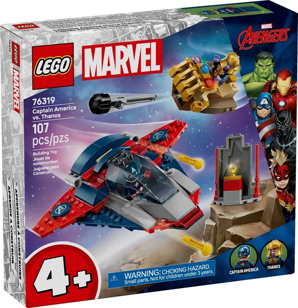 Set LEGO Marvel 76319 Captain America vs Thanos, 107 pjesë