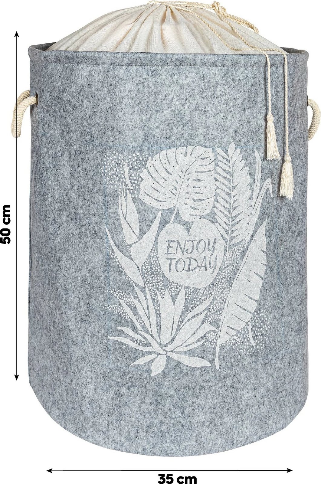 Shportë prej fëlti, ngjyrë gri, Evila Originals, ALS-03631