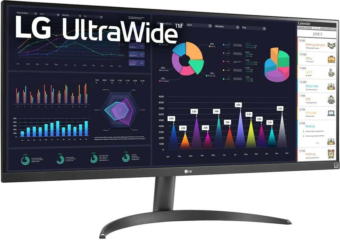 Monitor LG UltraWide 34WQ500-B, 34", UWFHD, 100Hz