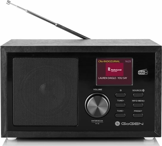 Radio Digjitale me Bluetooth, FM/DAB+ dhe Alarm GOGEN GOGDAB620BTCB (Zezë)