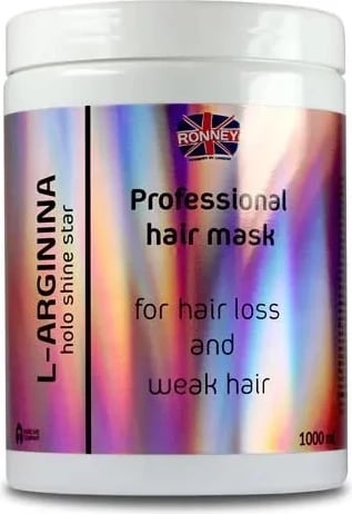 Maskë për flokë Ronney L-Arginine Holo Shine Star për femra 1000ml