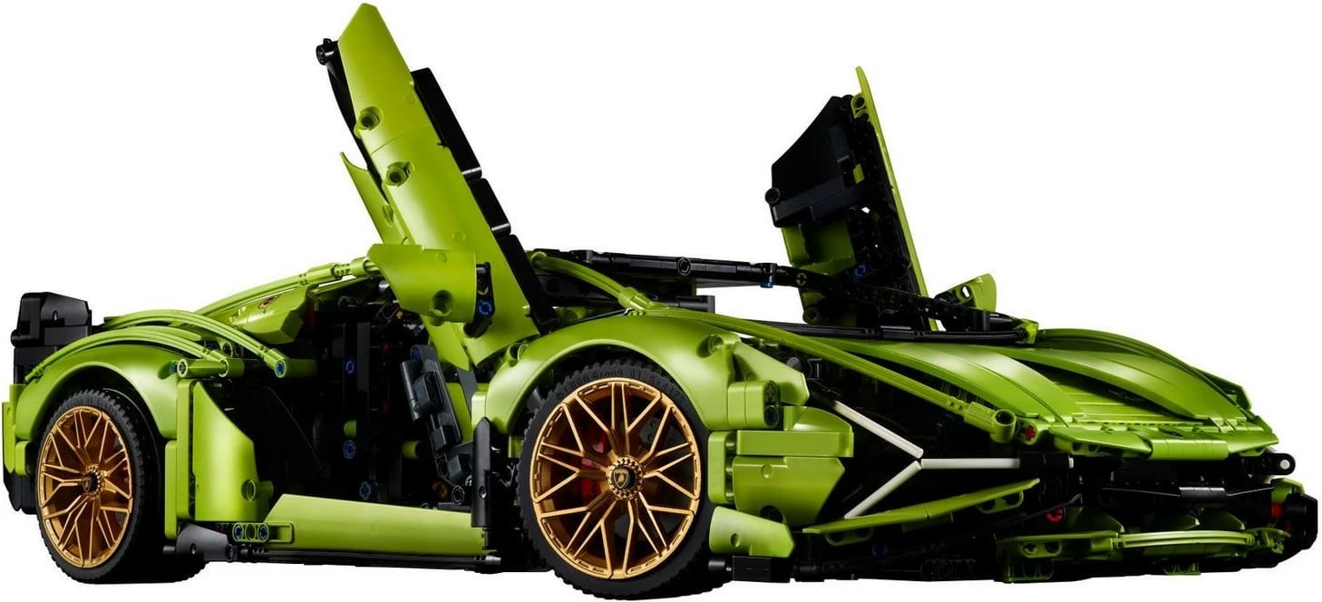 Set ndërtimi LEGO Technic Lamborghini Sian FKP 37, 42115, 3696 pjesë, Jeshile