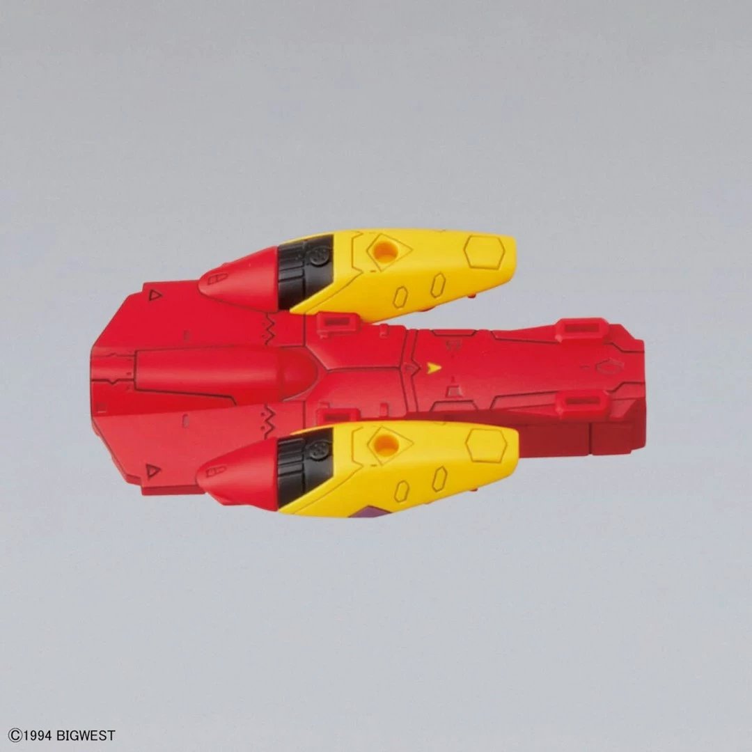 Model ndërtimi Bandai HG 1/100 Macross VF-19 Custom Fire Valkyrie me Sound Booster, i kuq