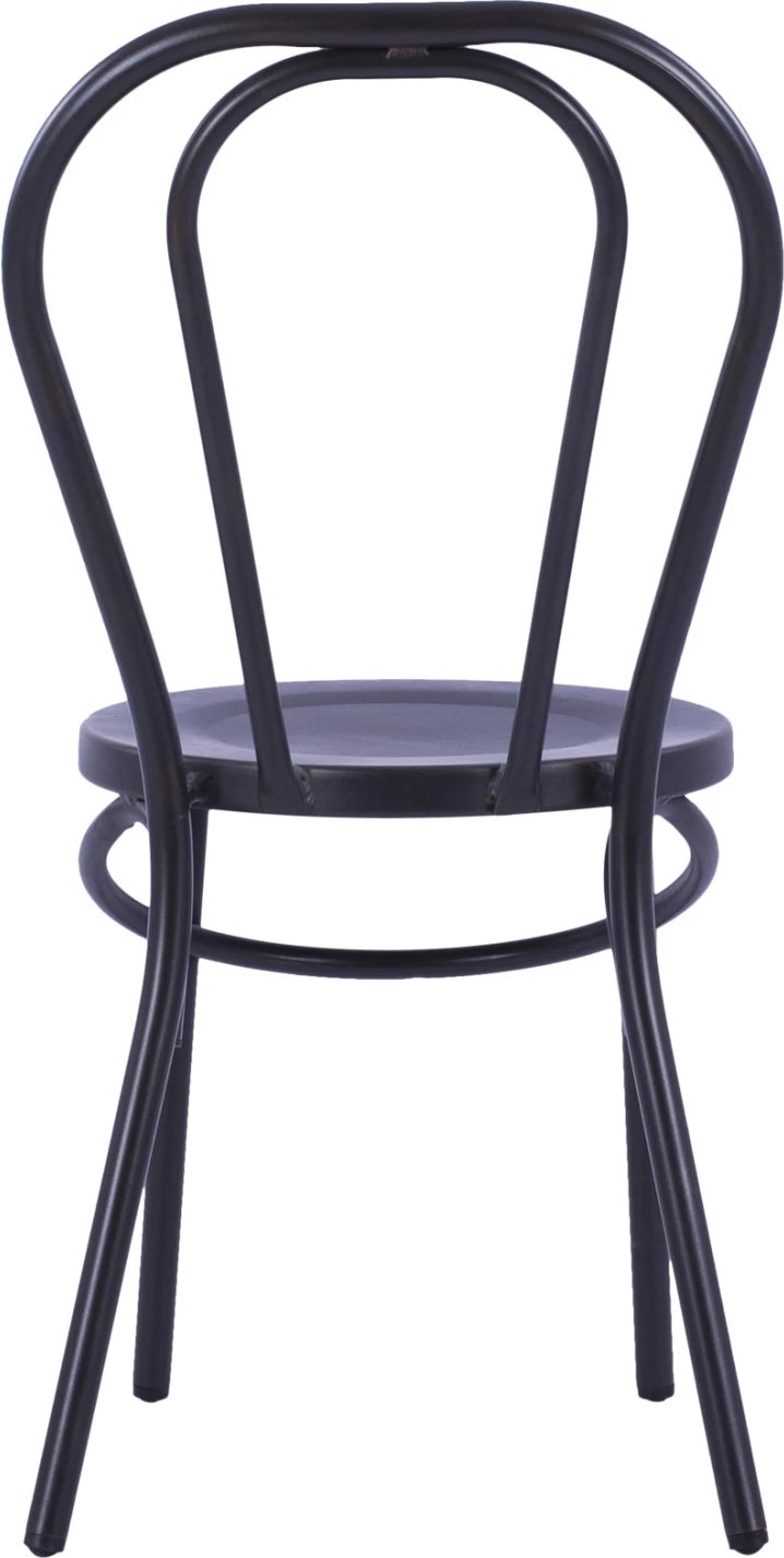 Karrige alumini tip Vjenë, ngjyrë e zezë e ndryshkur, FH5557.01, 42x52x88,5 cm, set prej 6 copë