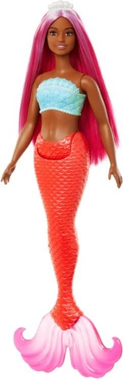 Kukull Barbie Mermaid Mattel HRR04, portokalli