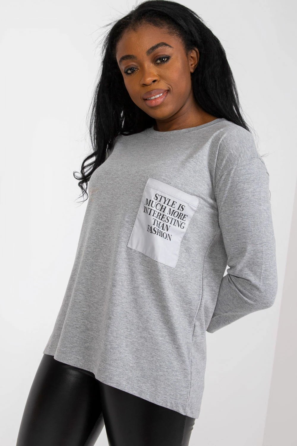 Bluzë Ex Moda model 164754, gri