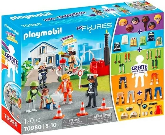 Set figurash Playmobil My Figures 70980 Rescue Operation, 120 pjesë