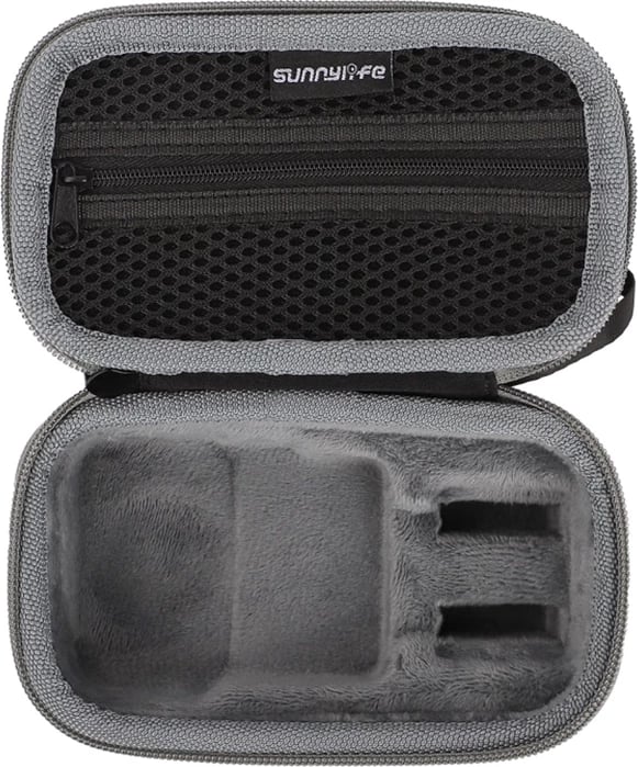 Çantë transporti, Sunnylife, OS-B029 Standard Combo, për DJI Osmo 360, me xhep rrjete dhe brendi flanel, 158×95×66 mm