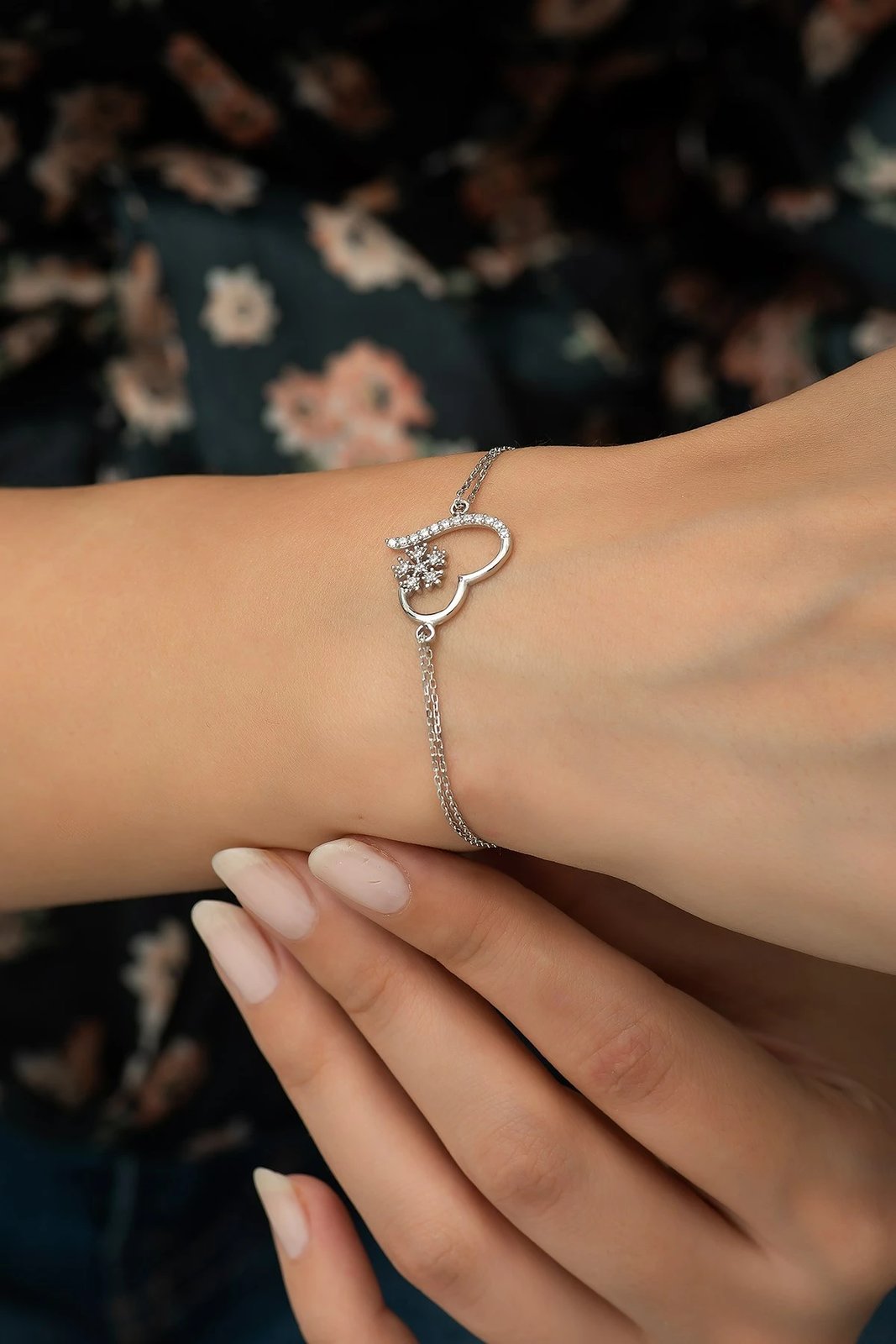 Byzylyk argjendi Jumeon, TRDYL714, ngjyrë argjendi, 19cm