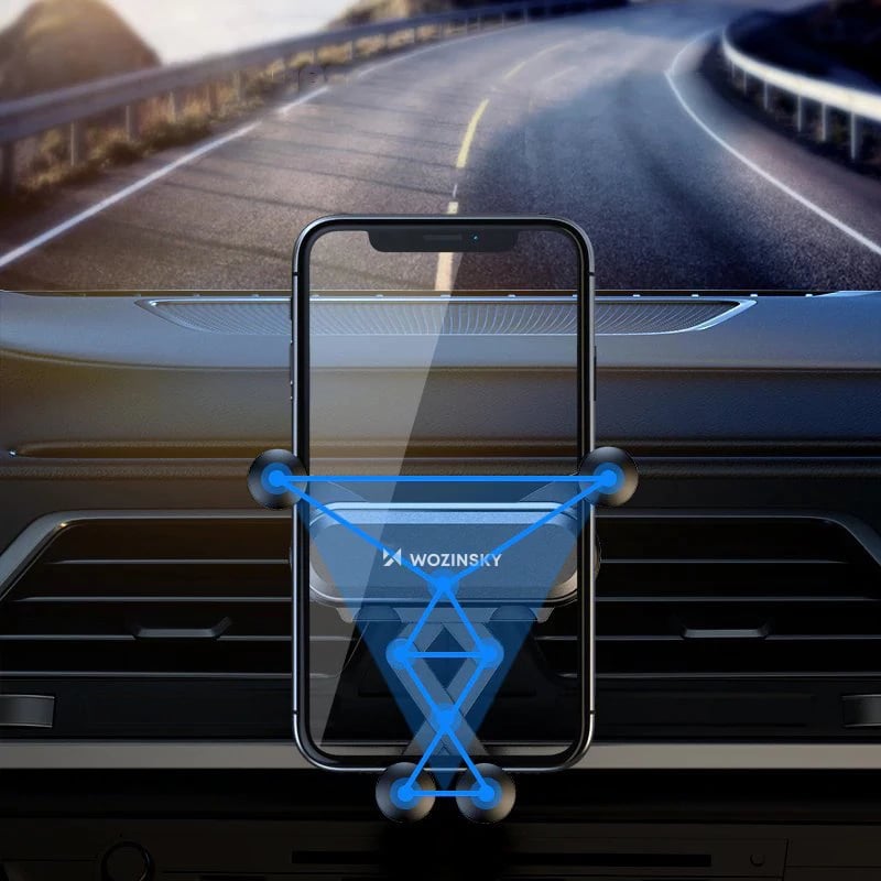 Mbajtës graviteti për celular Wozinsky WCH-05 për grilë ventilimi, zi