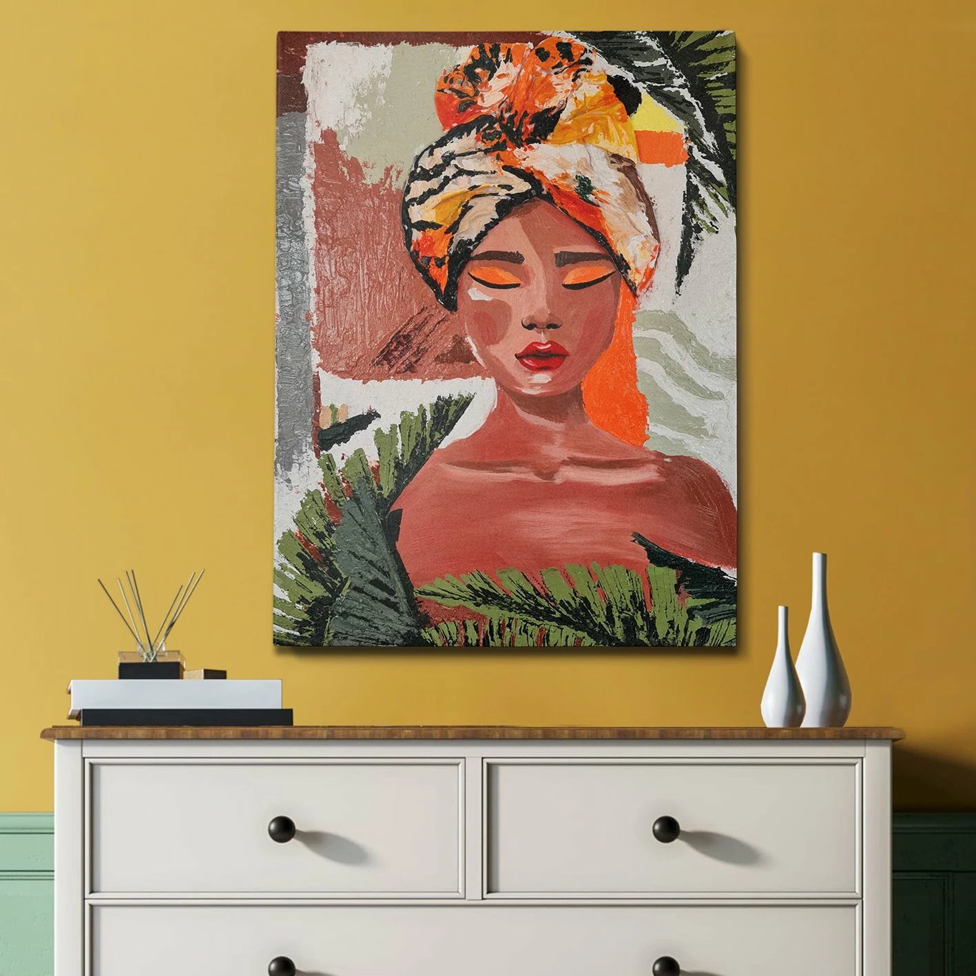 Pikturë dekorative me vaj, Wallity, OPL1962078325, shumëngjyrëshe, 50x70cm