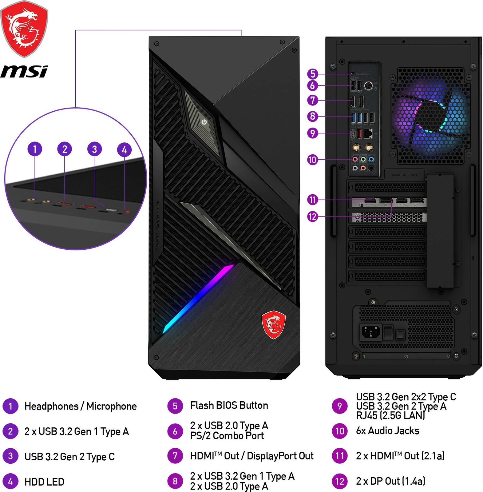 Kompiuter MSI MPG Infinite X2 14NUG7-460AT, Intel Core i7, 32 GB RAM, 1 TB, Windows 11 Home Kompiuter MSI MPG Infinite X2 14NUG7-460AT, Intel Core i7, 32 GB RAM, 1 TB, Windows 11 Home