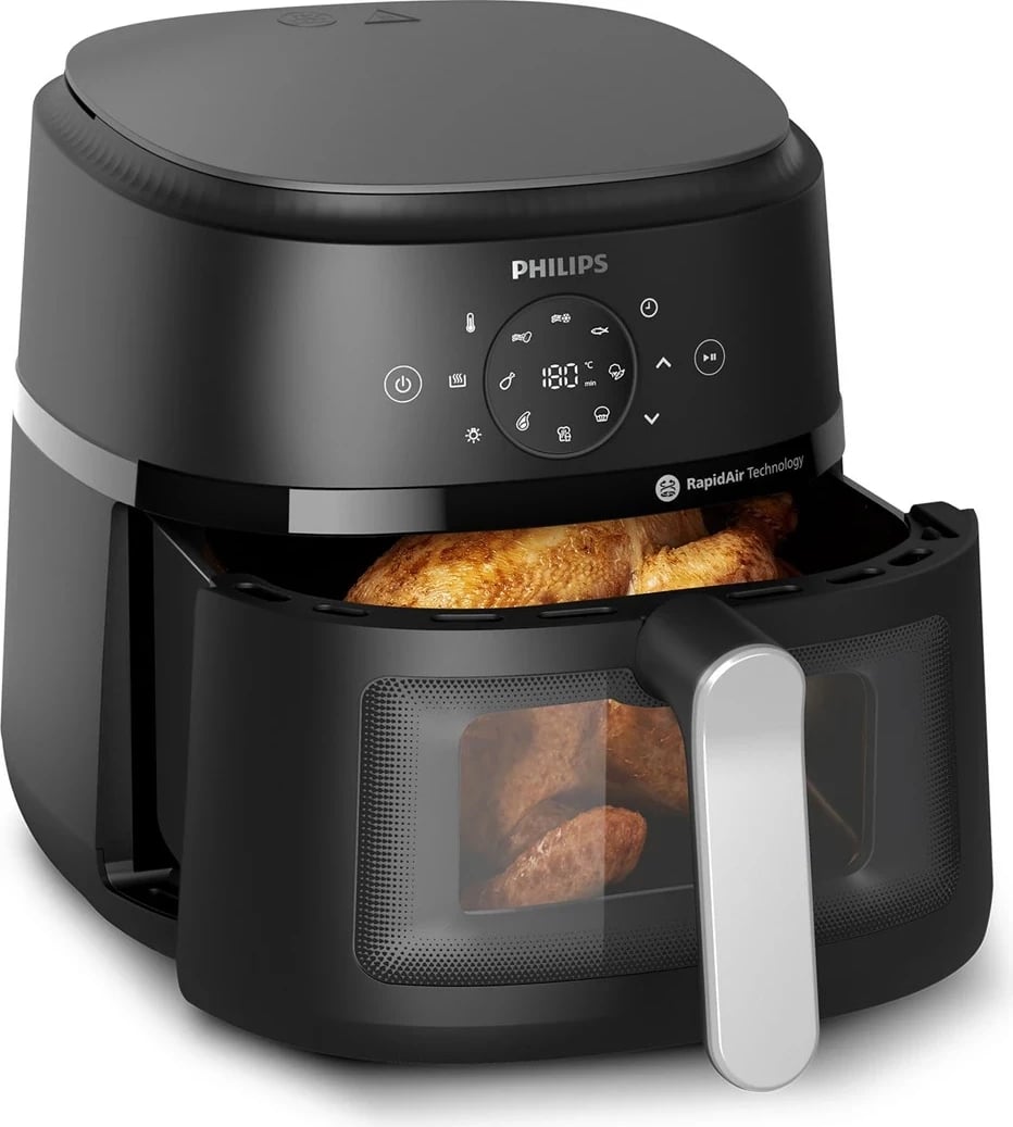 Airfryer Philips 2000 series NA231/00, 6.2 L, Argjendtë Airfryer Philips 2000 series NA231/00, 6.2 L, Argjendtë