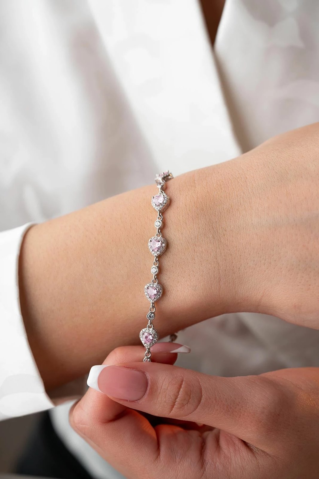 Byzylyk argjendi, ngjyrë argjendi dhe rozë, Jumeon, NRZ1000332