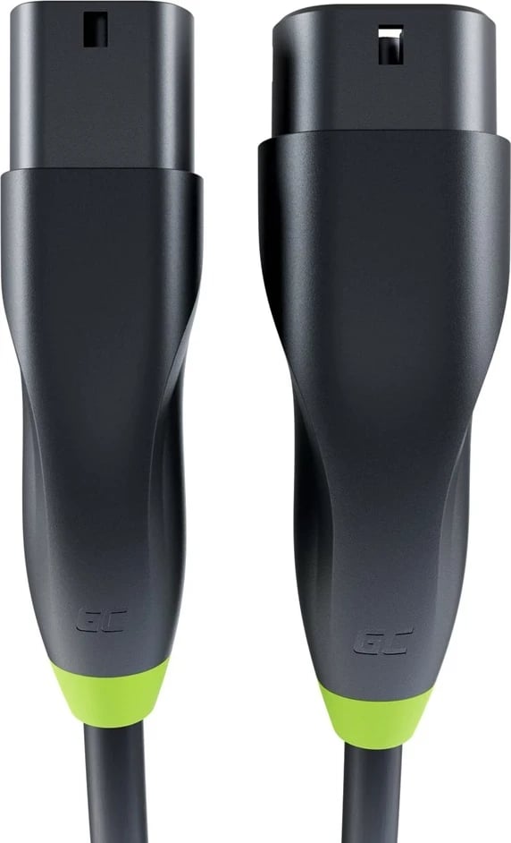 Kabëll për mbushje të veturave elektrike Green Cell EVKABGC02, 7 m, i zi