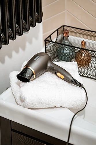 Tharëse flokësh, Camry, CR2261, 1200W, 2 temperatura 2 shpejtësi, dorezë e palosshme, koncentrator, kabllo 1.8m, gri metalike me pjesë ari