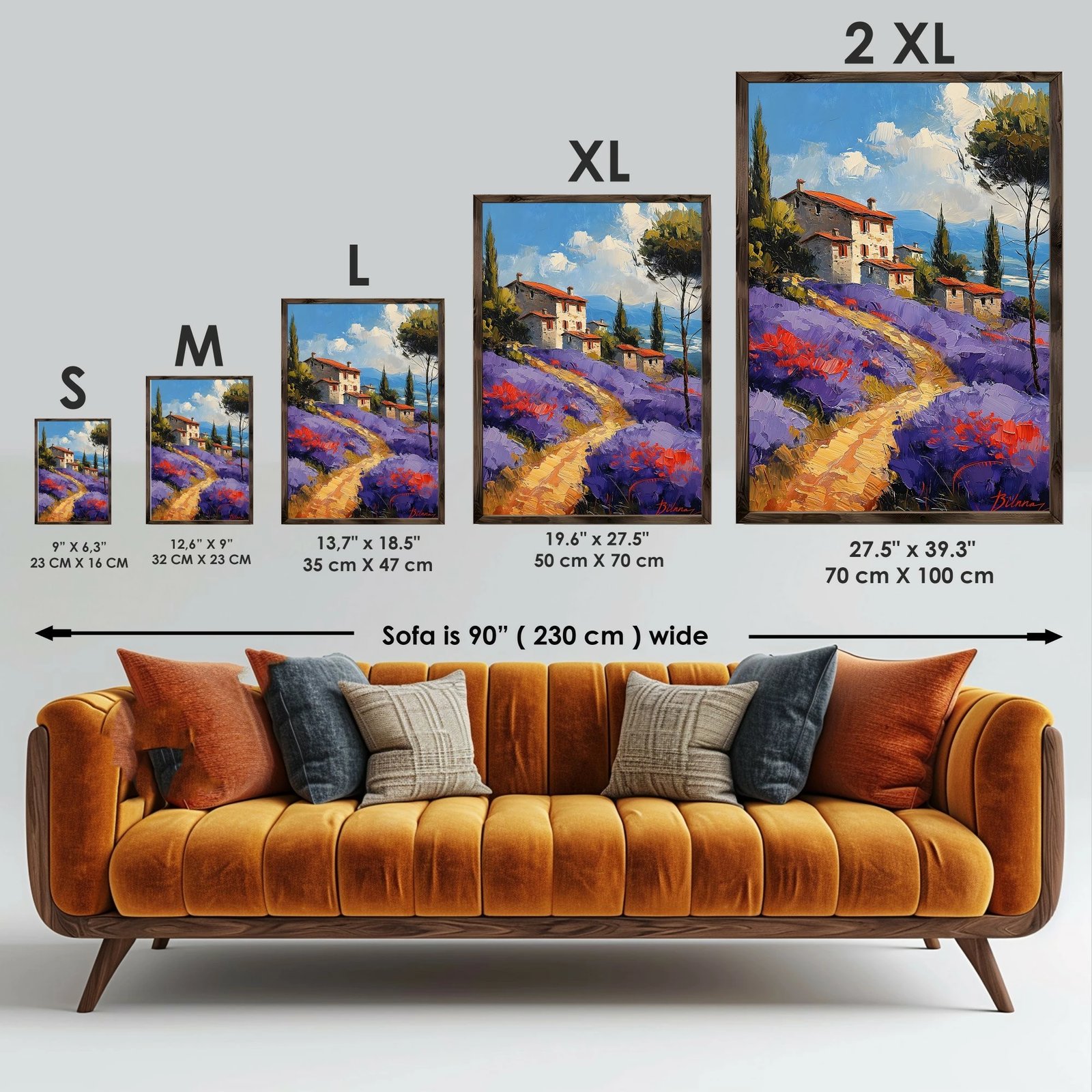 Pikturë dekorative me kornizë MDF, shumëngjyrëshe, Wallity, GE171-L