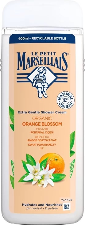 Xhel dushi për femra Le Petit Marseillais Orange Blossom Organic, 400ml