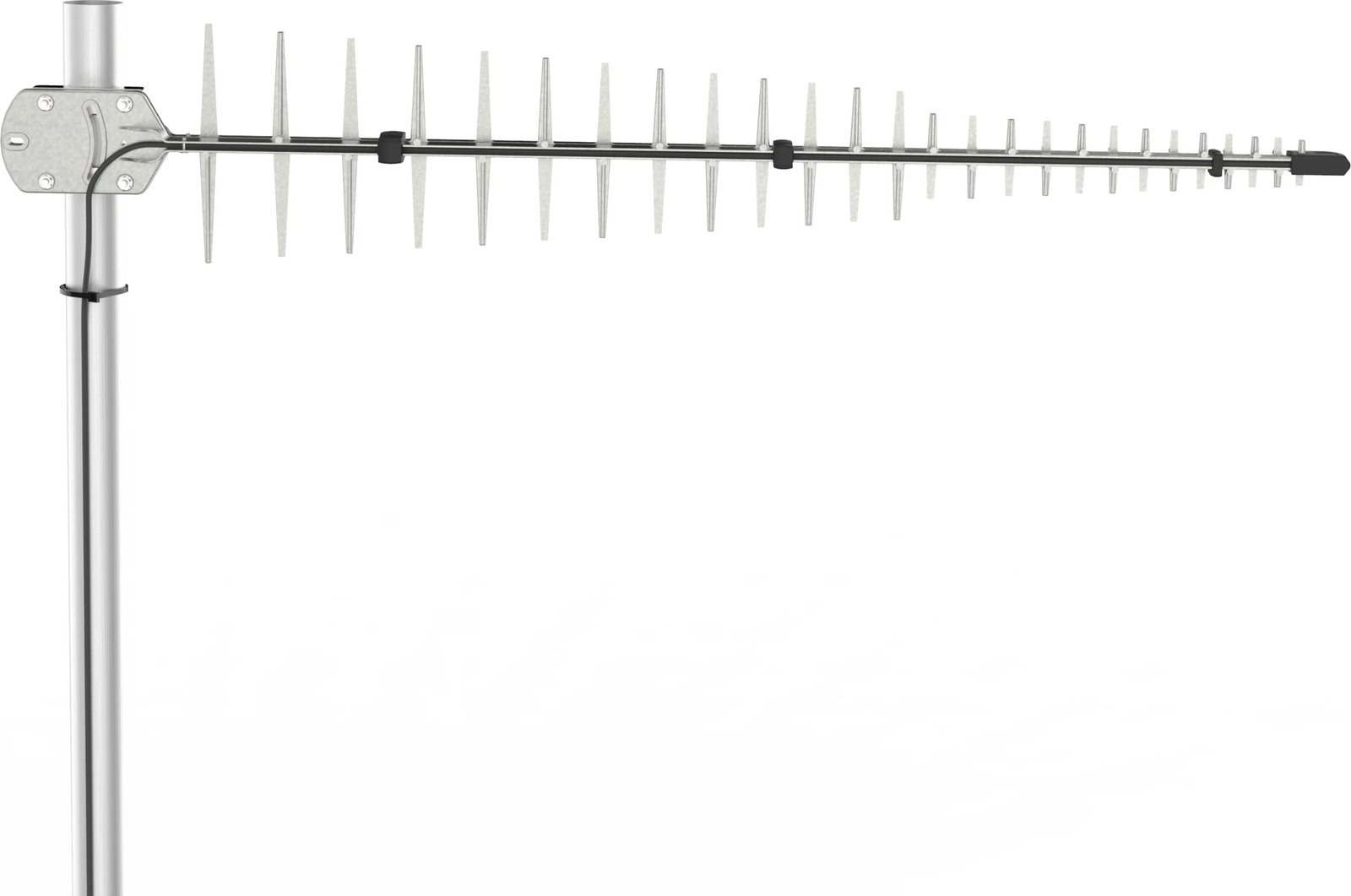 Antennë Poynting A-LPDA-0092, 11dBi, SMA (M), 7m, argjendtë