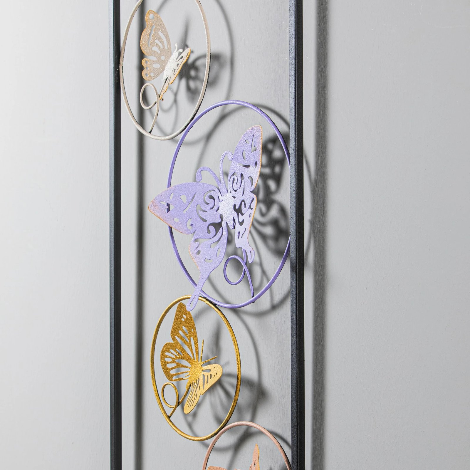 Aksesor dekorativ metalik për mur, Wallity, Dream, shumëngjyrësh